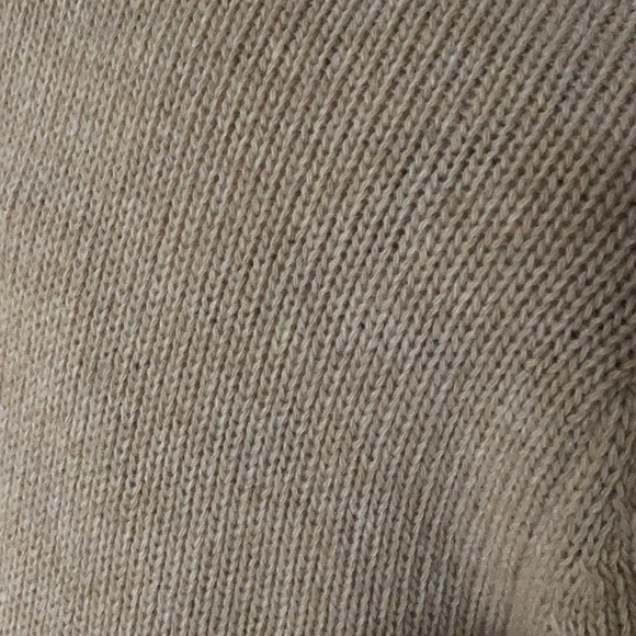 A.IDA open front w/toggle long sweater cardigan wool blend beige - Picture 5 of 10